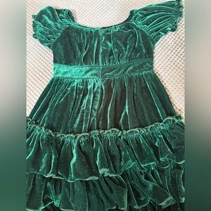 Trish Scully Emerald Green Velvet Dress